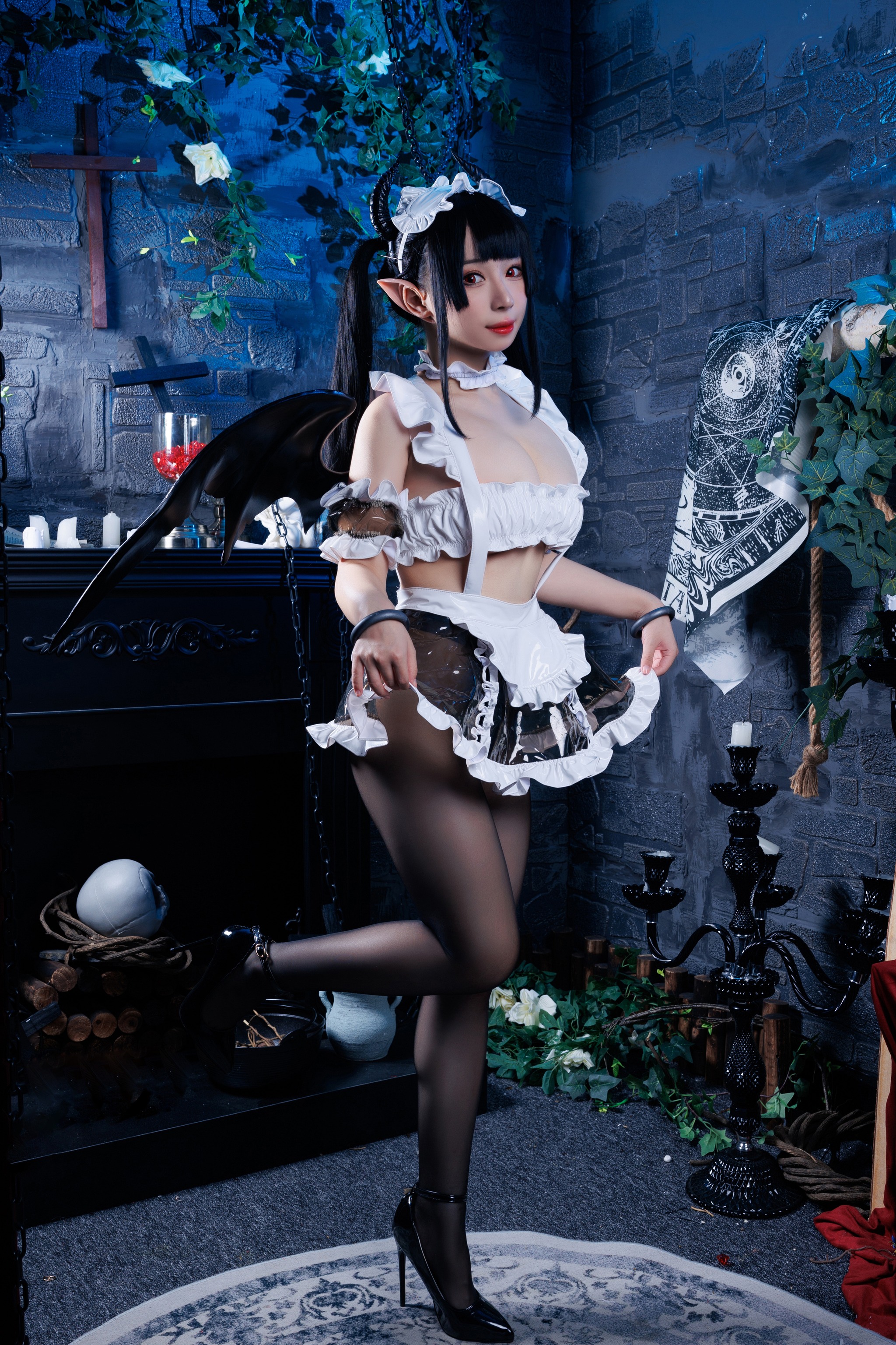 图片[1]-胡桃猫Kurumineko – NO.035 女仆吸血姬[100P]-XikXak